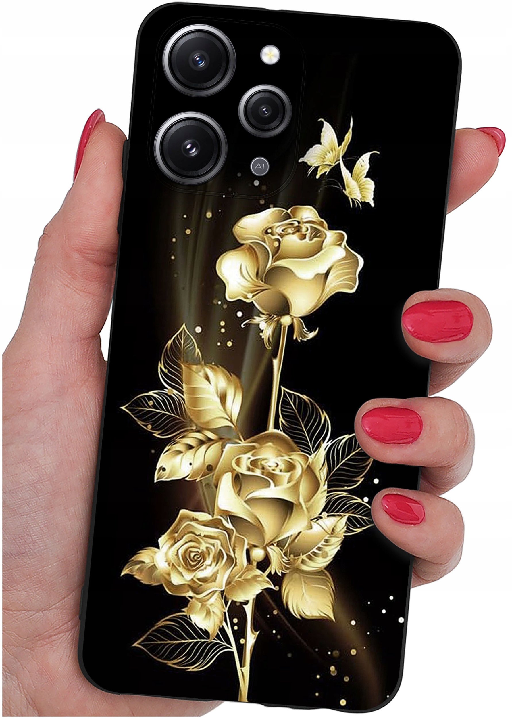 Etui do Xiaomi Redmi 12 4G WZORY |SILIKONOWE MATT CASE + SZKŁO 9H