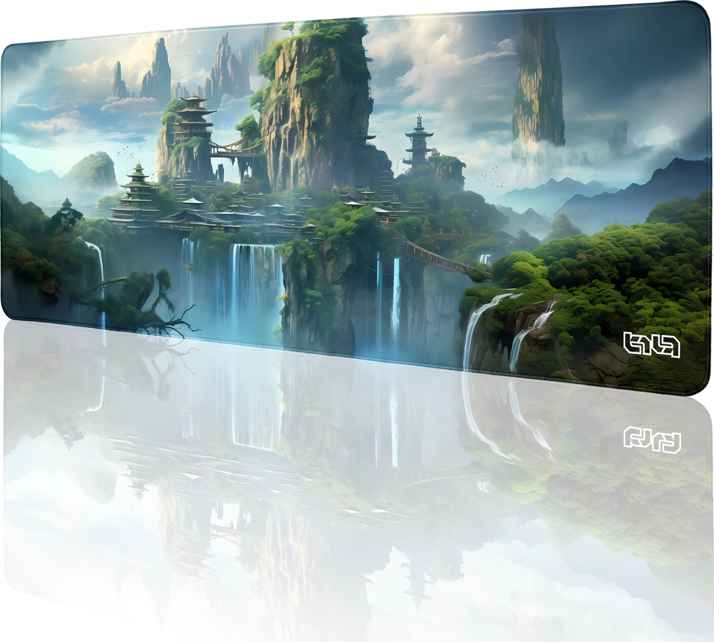 Podkładka Tilt PODKŁADKA GAMINGOWA Latająca Wyspa 80x30 TILT XL XXL Na biurko Wodoodporna