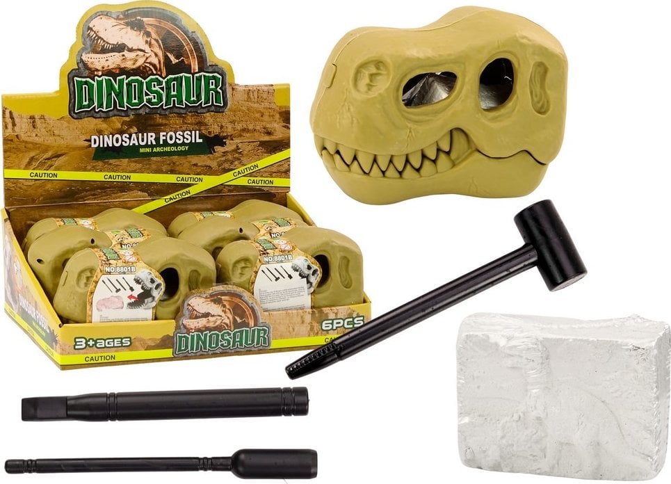 Zestaw Wykopalisk Archeologiczny Dinozaury Skamieniałości Czaszka LEAN TOYS