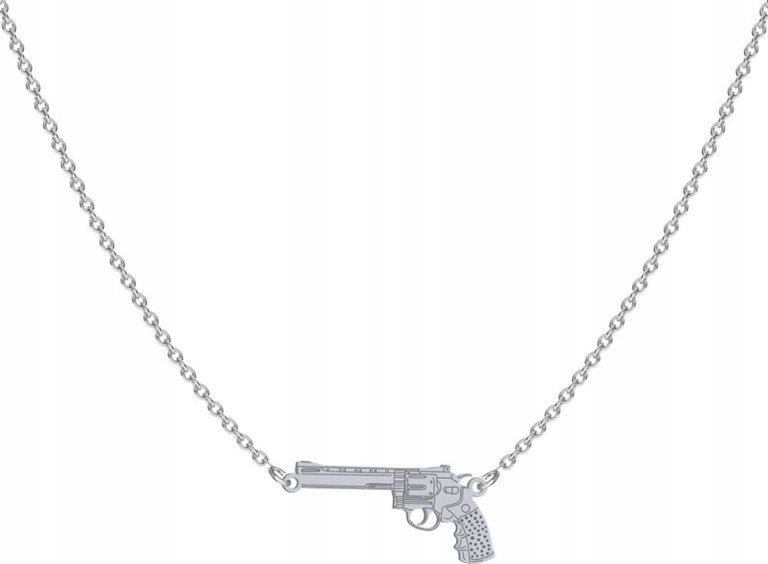 Radziszewska Jewellery Srebrny Naszyjnik REWOLWER DEDYKACJA GRATIS