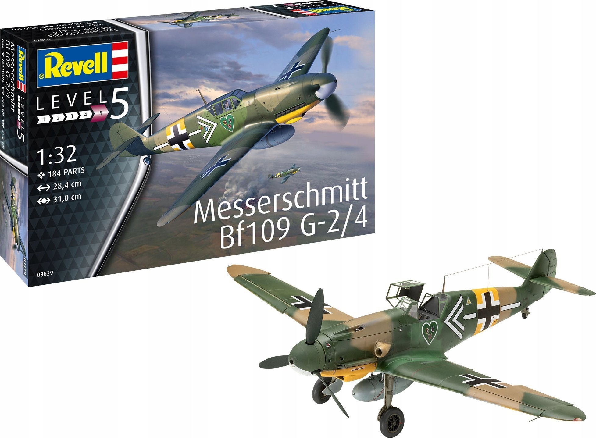 Revell Model plastikowy Messerschmitt BF 109G-2/4 1/32