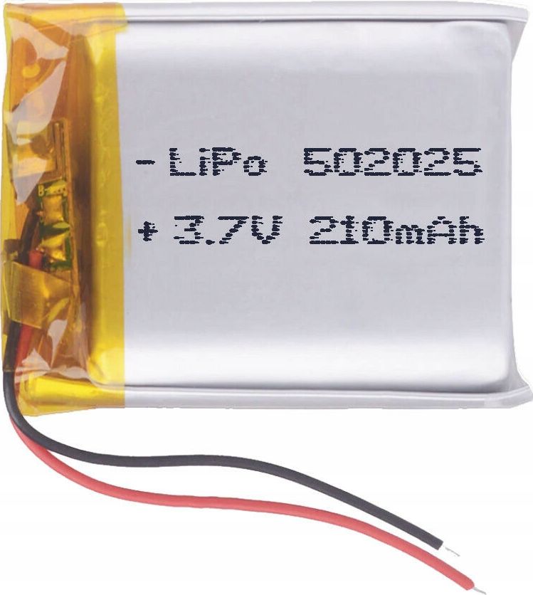 Liter Energy Battery Akumulator Li-Poly 210mAh 3.7V 502025