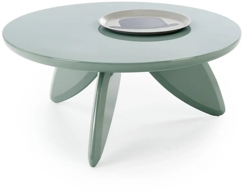 Stolik kawowy SORAYA 2 80x80cm jasny niebieski HALMAR