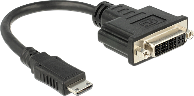 Adapter AV Delock HDMI Mini - DVI-I czarny (65564)