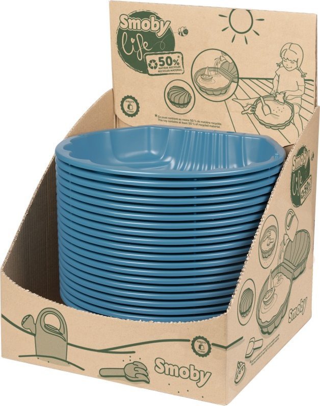 Smoby Piaskownica mini Green Mini dwuczęściowa 35x35 cm