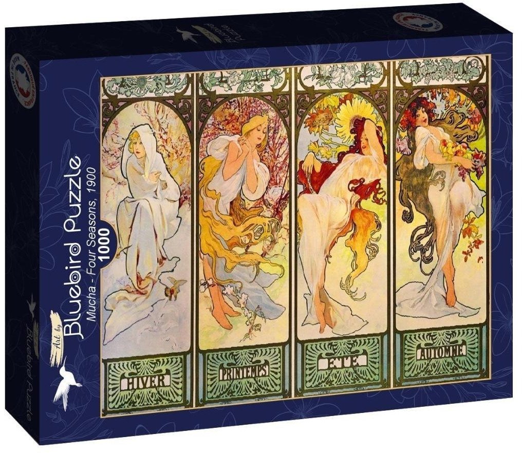 Puzzle 1000 Cztery pory roku, Alfons Mucha,1900