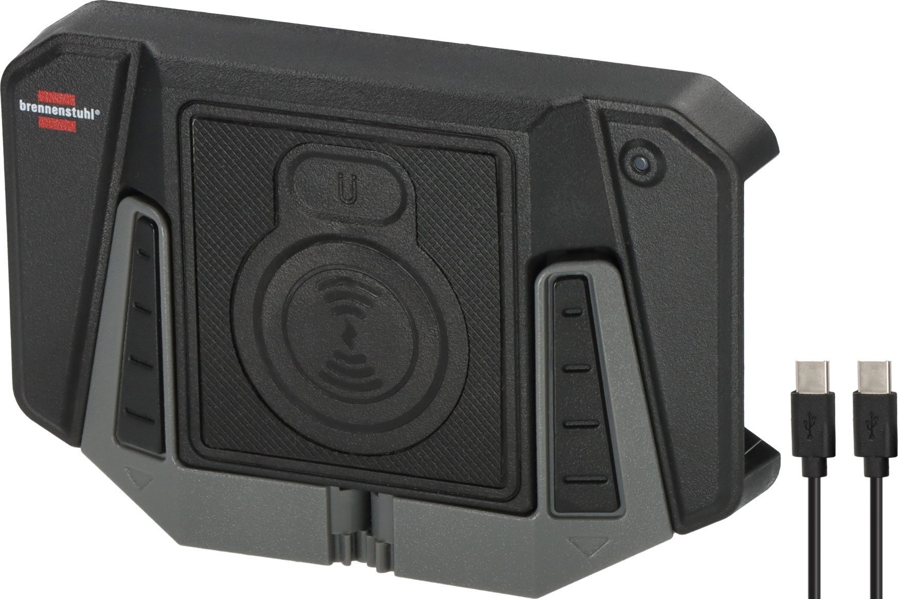 Brennenstuhl 1173780001 ładowarka do urządzeń przenośnych Smartfon Czarny, Szary Bezprzewodowe ładowanie Wewnętrzna
