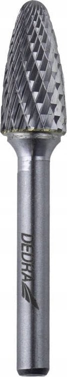 Dedra Frez trzpieniowy ostroł.zaokrąg.F12x25mm, trzpień 6mm