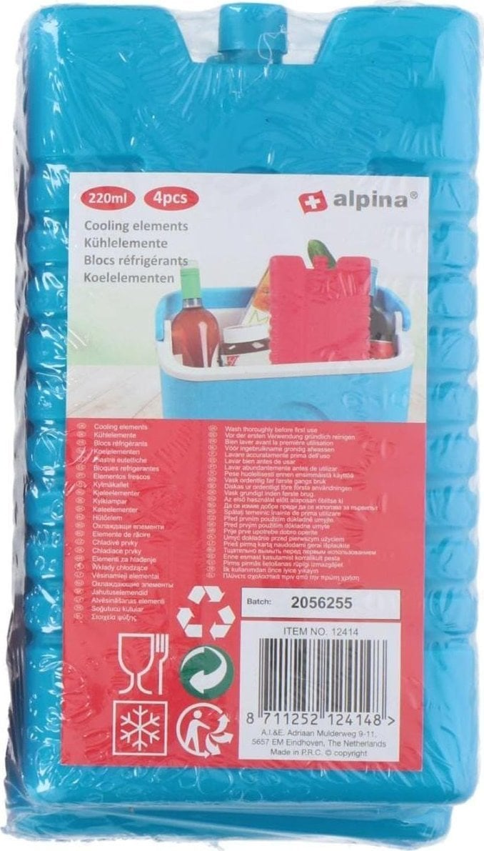 WKŁAD DO LODÓWKI 4X220ML - NIEBIESKI