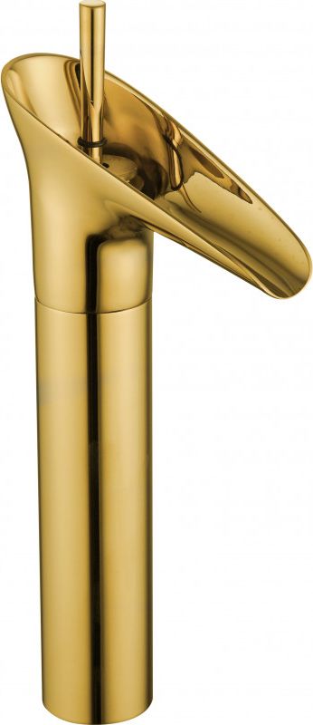 Bateria umywalkowa Mexen Orion stojąca złoty
