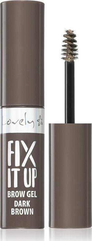 Lovely LOVELY_Fix It Up Brown Gel tusz do brwi Dark Brown