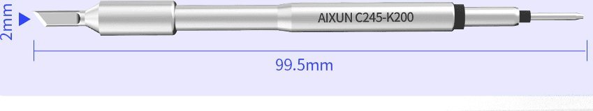 Techrebal PRECYZJNY GROT Z GRZAŁKĄ AIXUN C245 T245 NÓŻ K 2MM