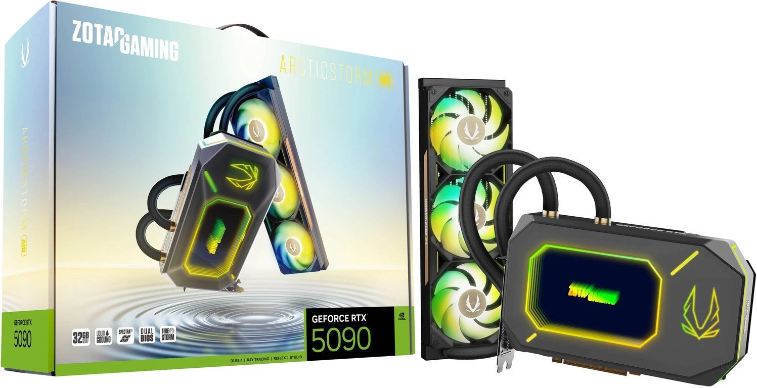 Karta graficzna Zotac Gaming GeForce RTX 5090 ArcticStorm AIO 32GB GDDR7 (ZT-B50900K-30P)