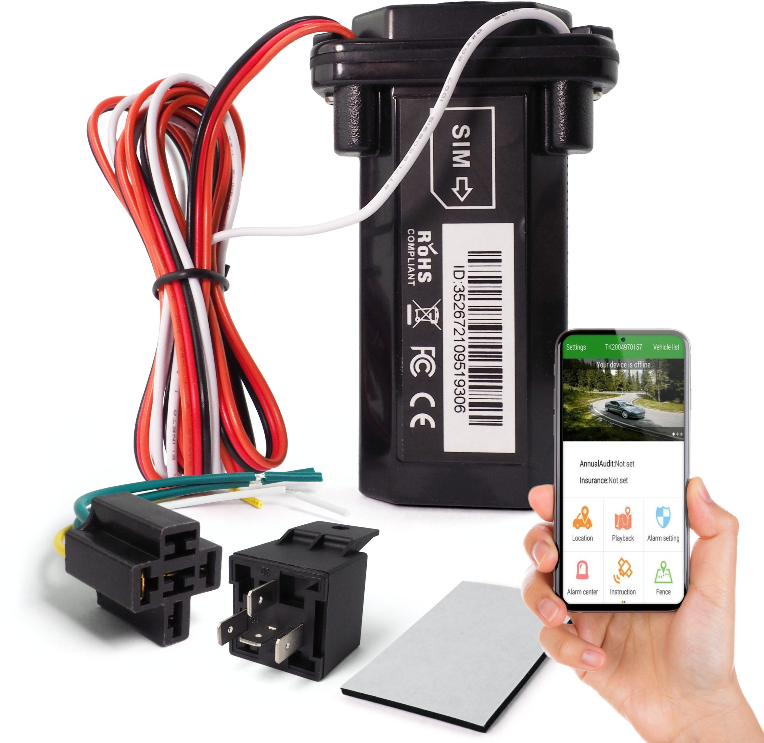 Nawigacja GPS Holux Lokalizator GPS Samochodowy Tracker 4G Aplikacja Odcięcie Paliwa