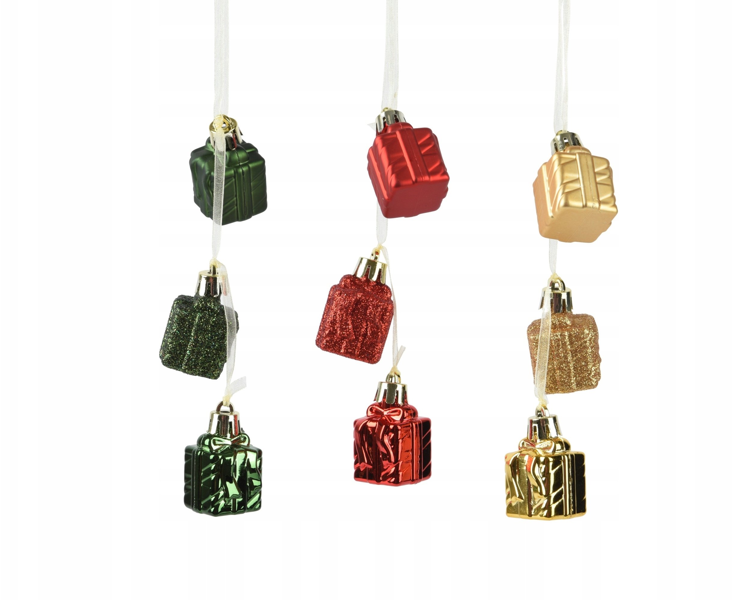 Zawieszka świąteczna choinkowa prezencik plastikowy 1szt