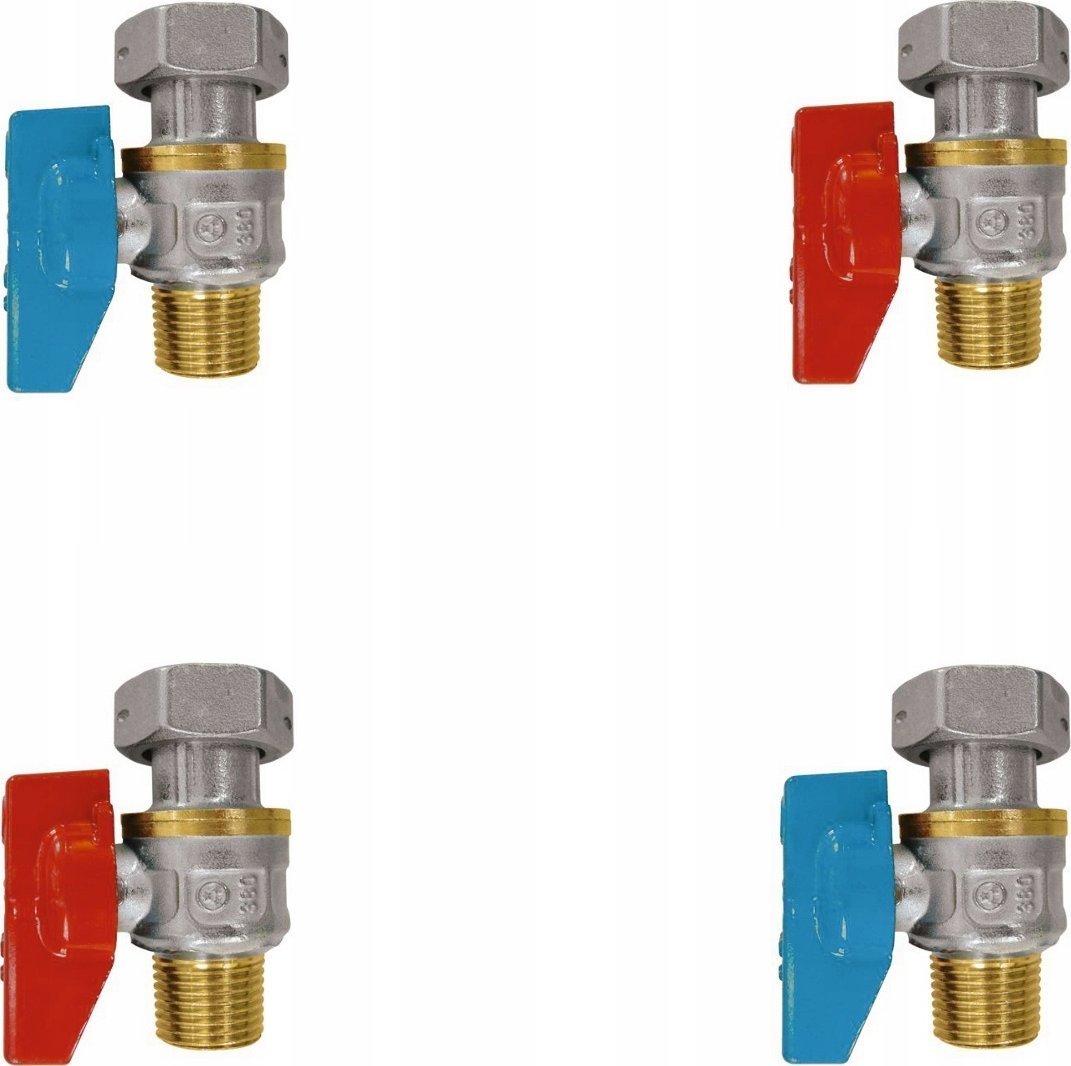 Samee Samee uniwersalny zestaw zaworów prostych do kotłów gazowych jednofunkcyjnych (4 szt. zawory 3/4") ZBP-KIT-88-U
