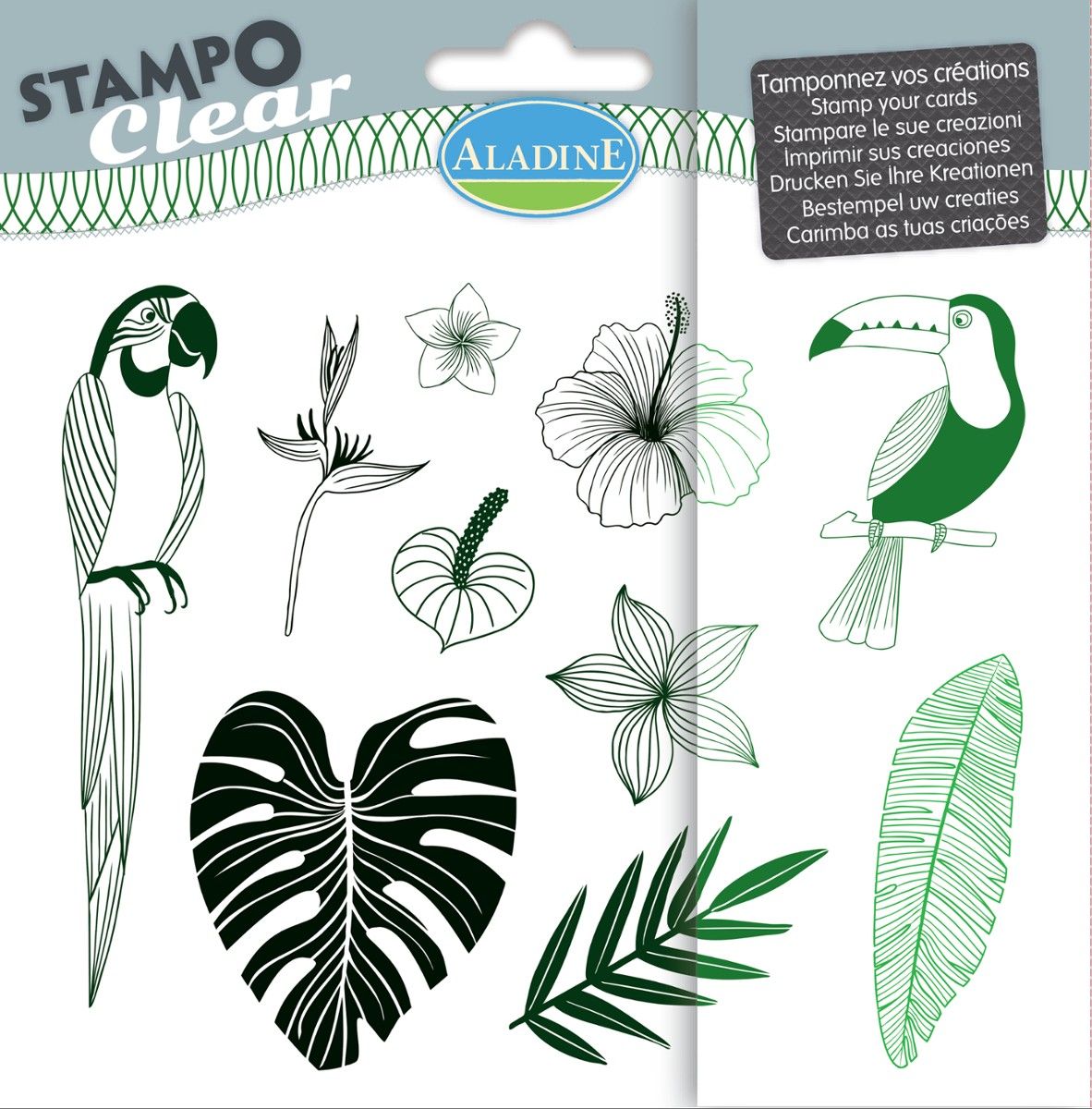 Aladine Stemple silikonowe Dżungla