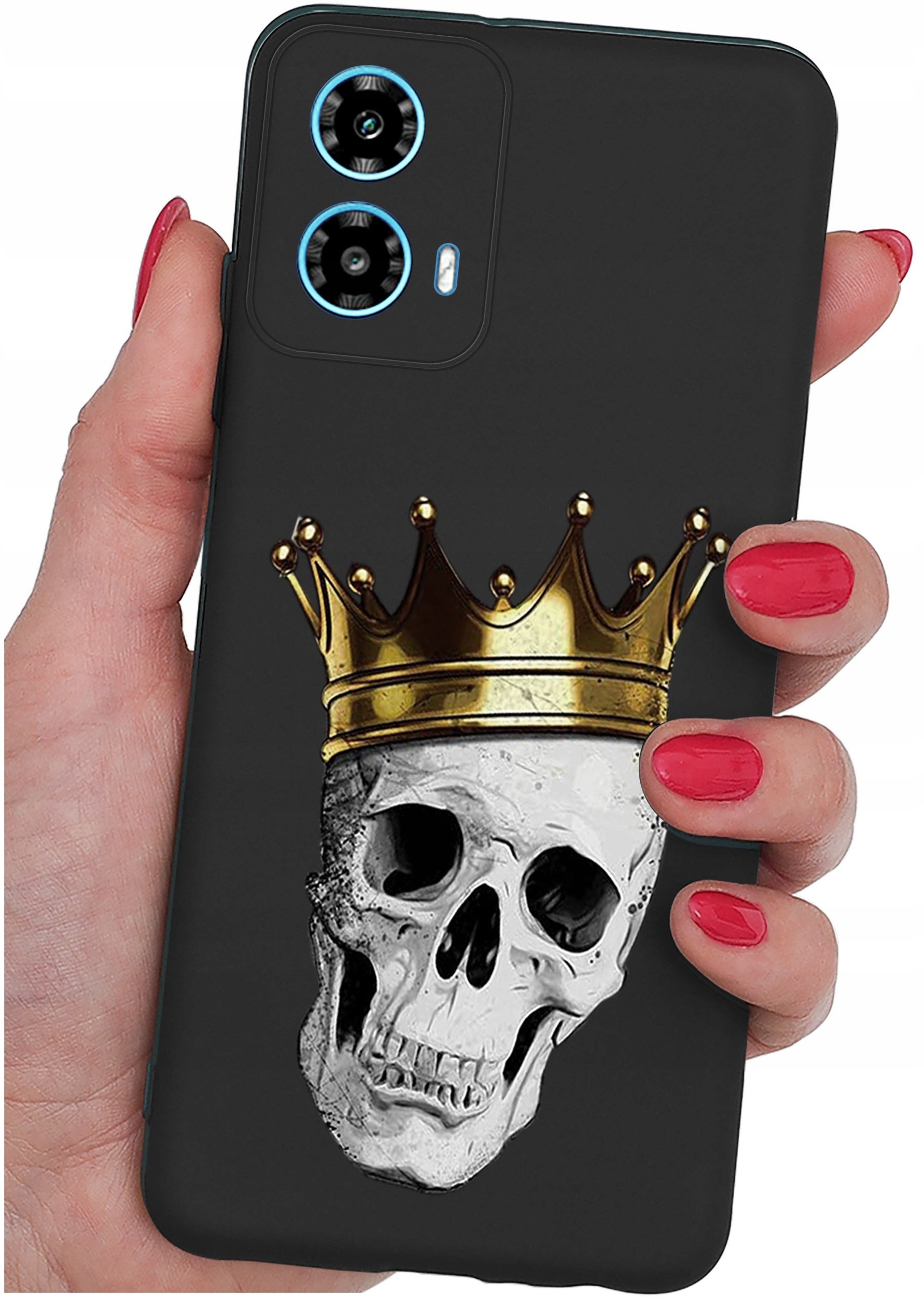 ETUI do Motorola Moto G34 5G WZORY |SILIKONOWE MATT CASE + SZKŁO 9H