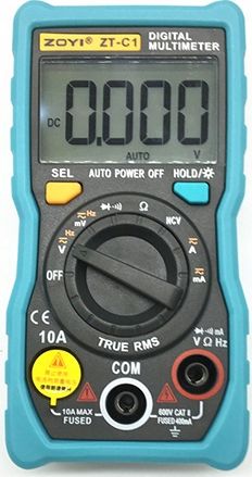 Techrebal MULTIMETR CYFROWY ZT-C1 MIERNIK TRUE RMS NCV CE