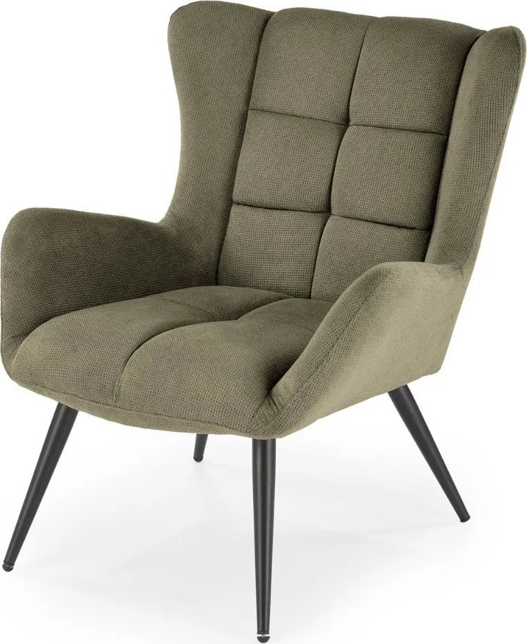 Halmar Fotel tapicerowany BYRON oliwkowy HALMAR