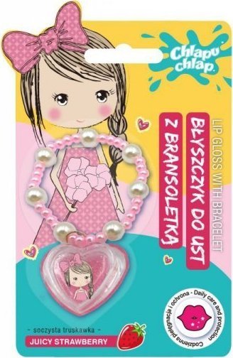 Chlapu Chlap CHLAPU CHLAP Błyszczyk do ust z bransoletką - Soczysta Truskawka 1szt
