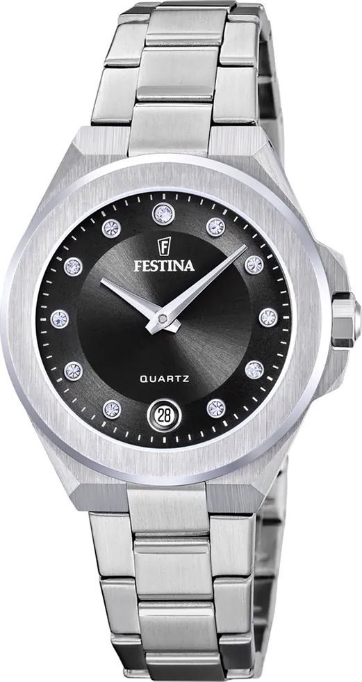 Zegarek damski Festina F20700-6 CYRKONIE srebrny