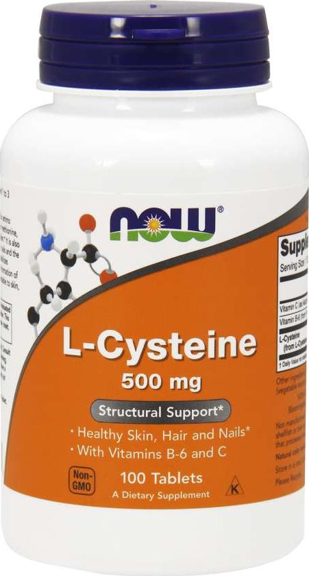 NOW Foods NOW Foods - L-Cysteina, 500 mg, 100 tabletek