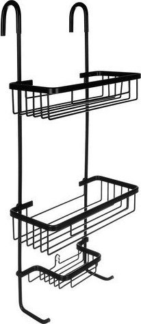 Koszyk prysznicowy Malatec prostokątny czarny (00016723)