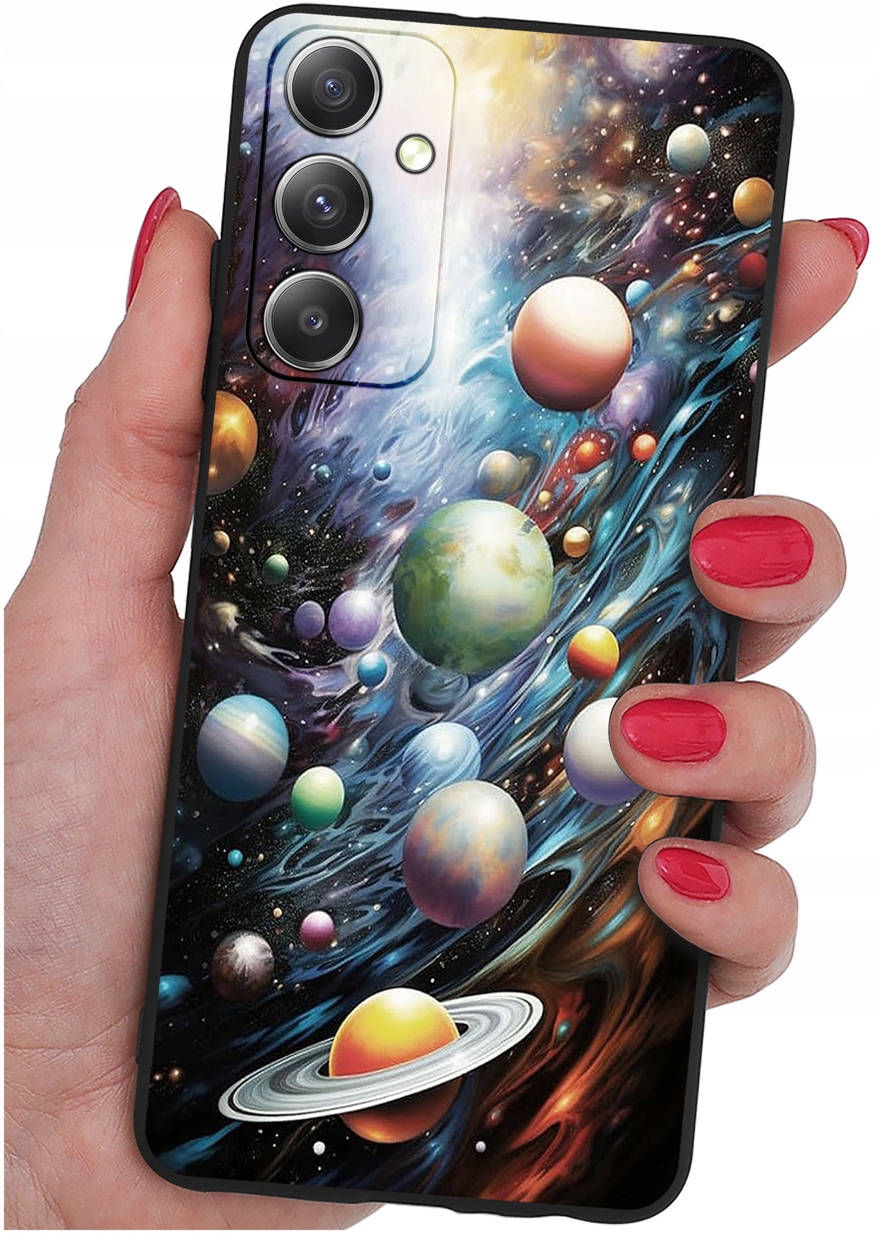 ETUI do Samsung Galaxy M23 5G WZORY |SILIKONOWE MATT CASE + SZKŁO 9H