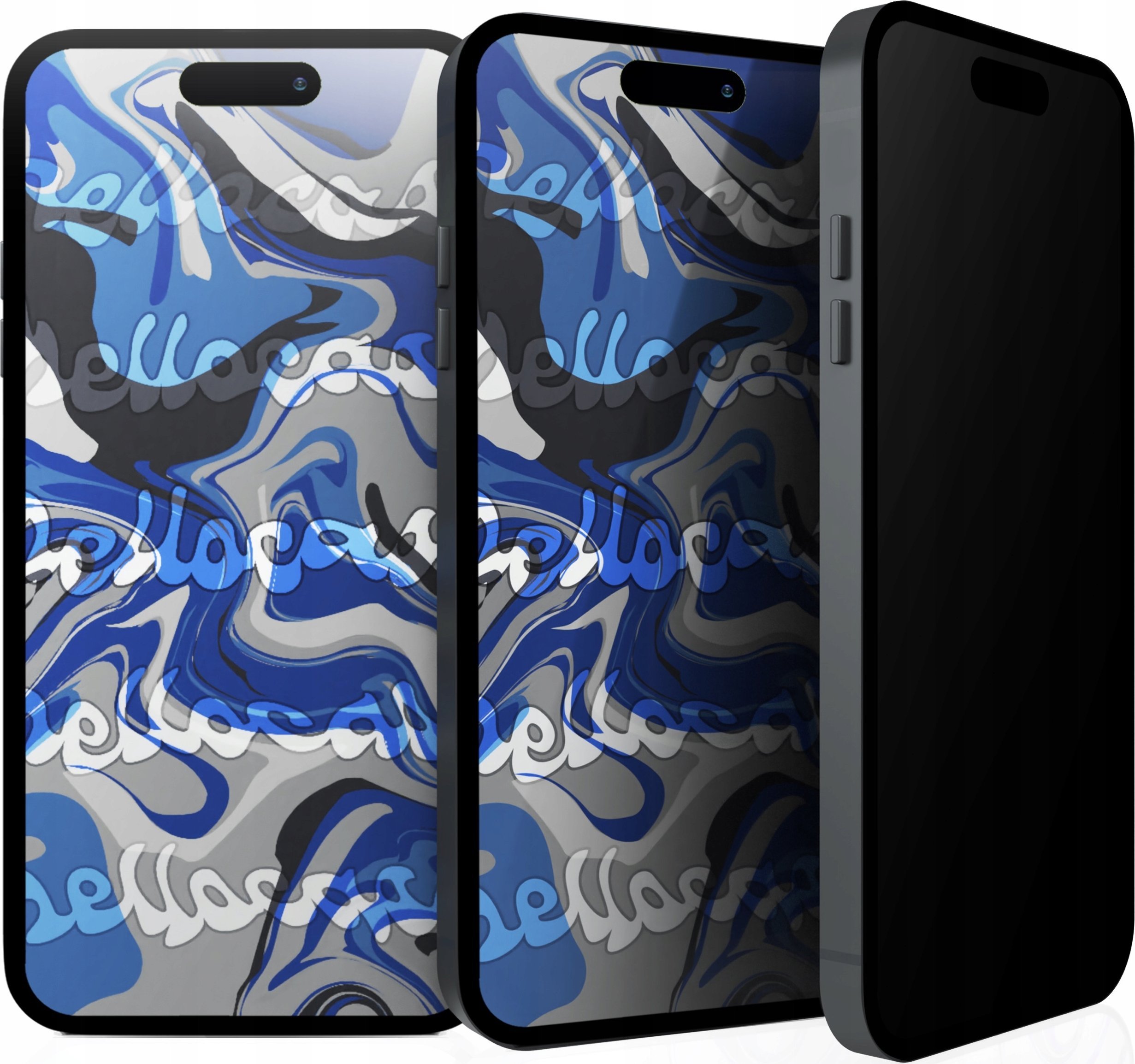 Hello Case [3-pak] Szkło Hartowane Do Apple iPhone 16 Pro Max (Antyszpiegowskie, 9H)