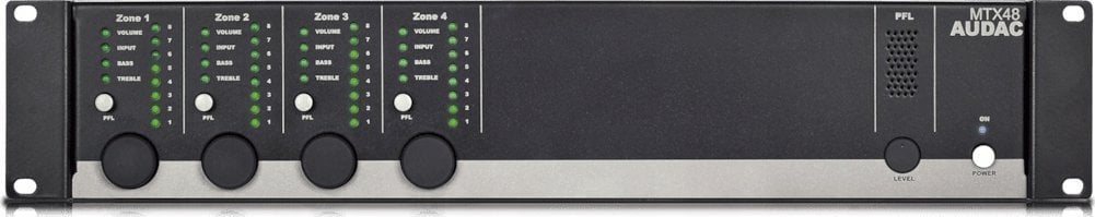 System przekazu sygnału AV Audac AUDAC MTX48 4-strefowa matryca audio