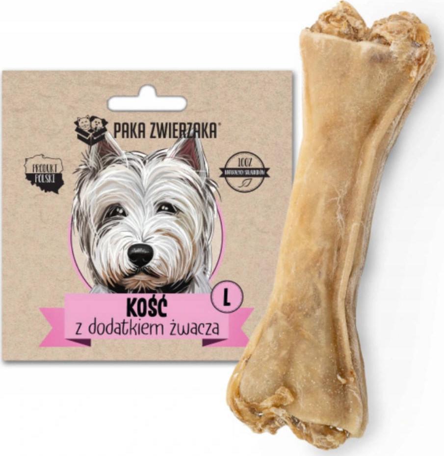 Paka Zwierzaka Paka Zwierzaka Kość z Dodatkiem Żwacza L Przysmak Dla Psa 70 g