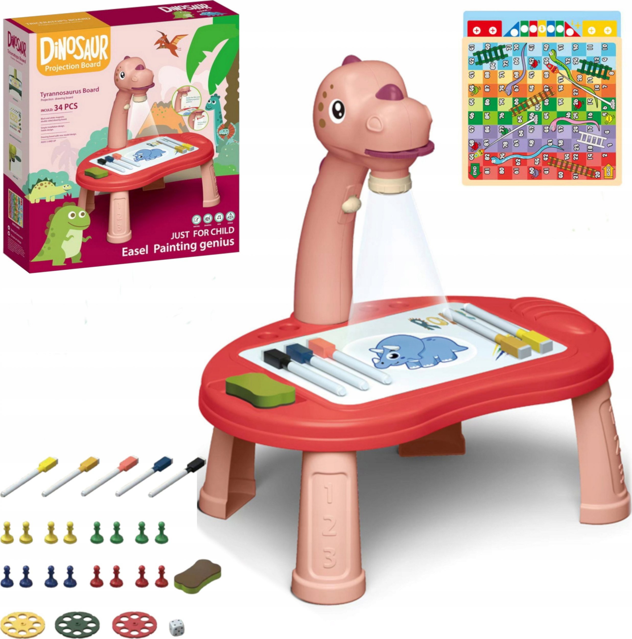 PROJEKTOR DO RYSOWANIA DINOZAUR T-REX CHIŃCZYK 42R