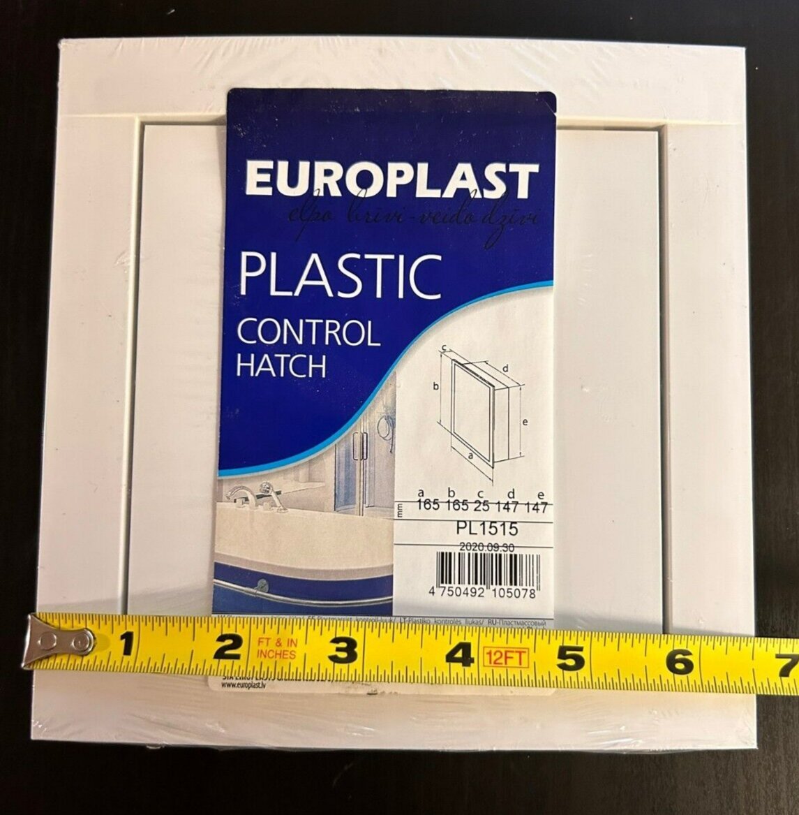 CONTROL HATCH 150X150MM PLASTIC