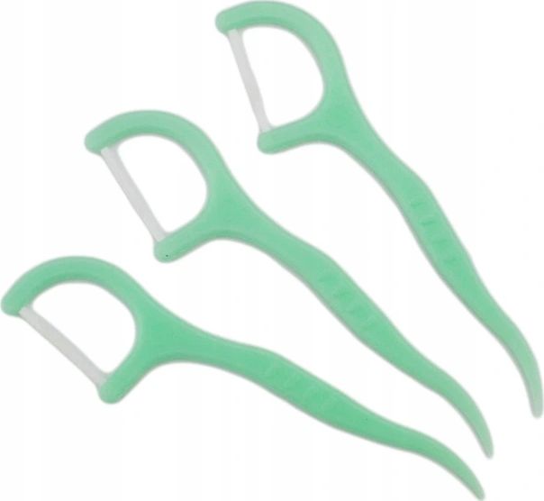 Wykałaczki z nicią dentystyczna 100 sztuk mięta