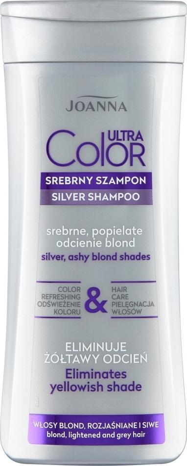 Joanna Ultra Color srebrny szampon do włosów srebrne popielate odcienie blond 200ml