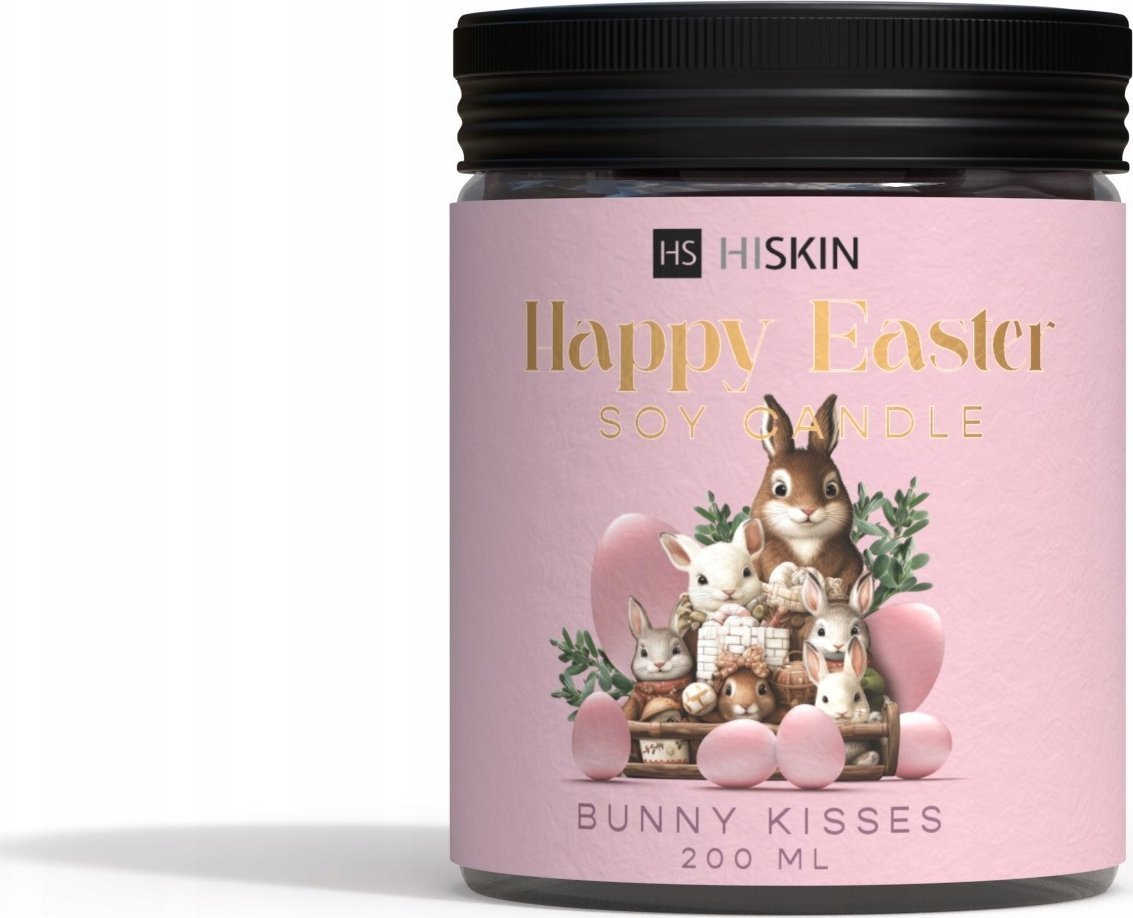 HISKIN_Happy Easter Soy Candle świeca sojowa Bunny Kisses 200ml