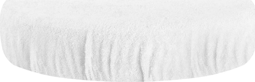 Activeshop Pokrowiec frotte na taboret biały
