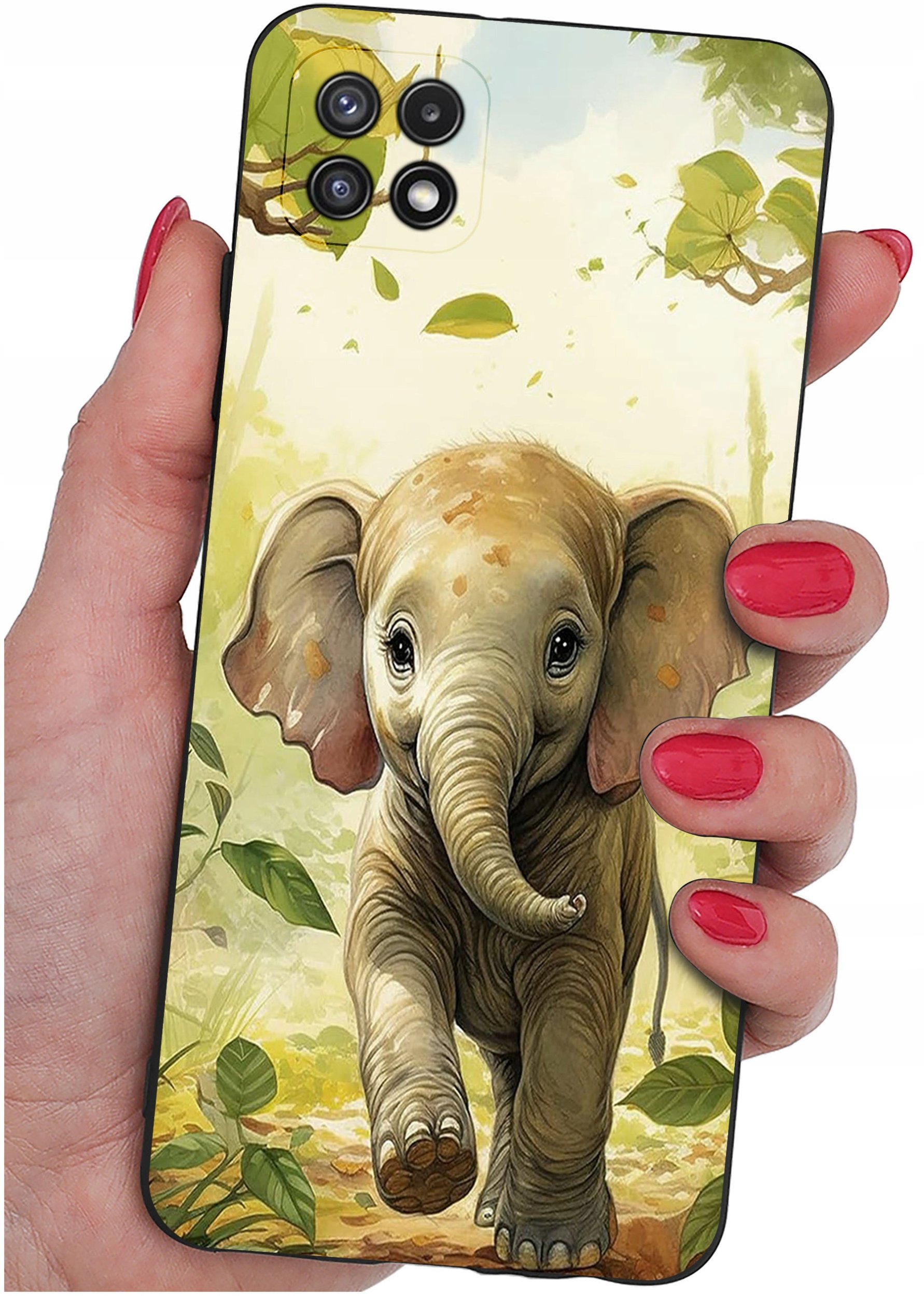 Etui do Samsung A22 5G WZORY |SILIKONOWE MATT CASE + SZKŁO 9H