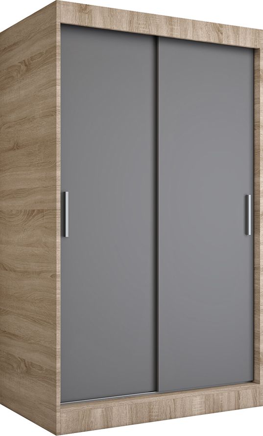 Elior Szafa przesuwna dąb sonoma + antracyt 120 cm - Corina 3X