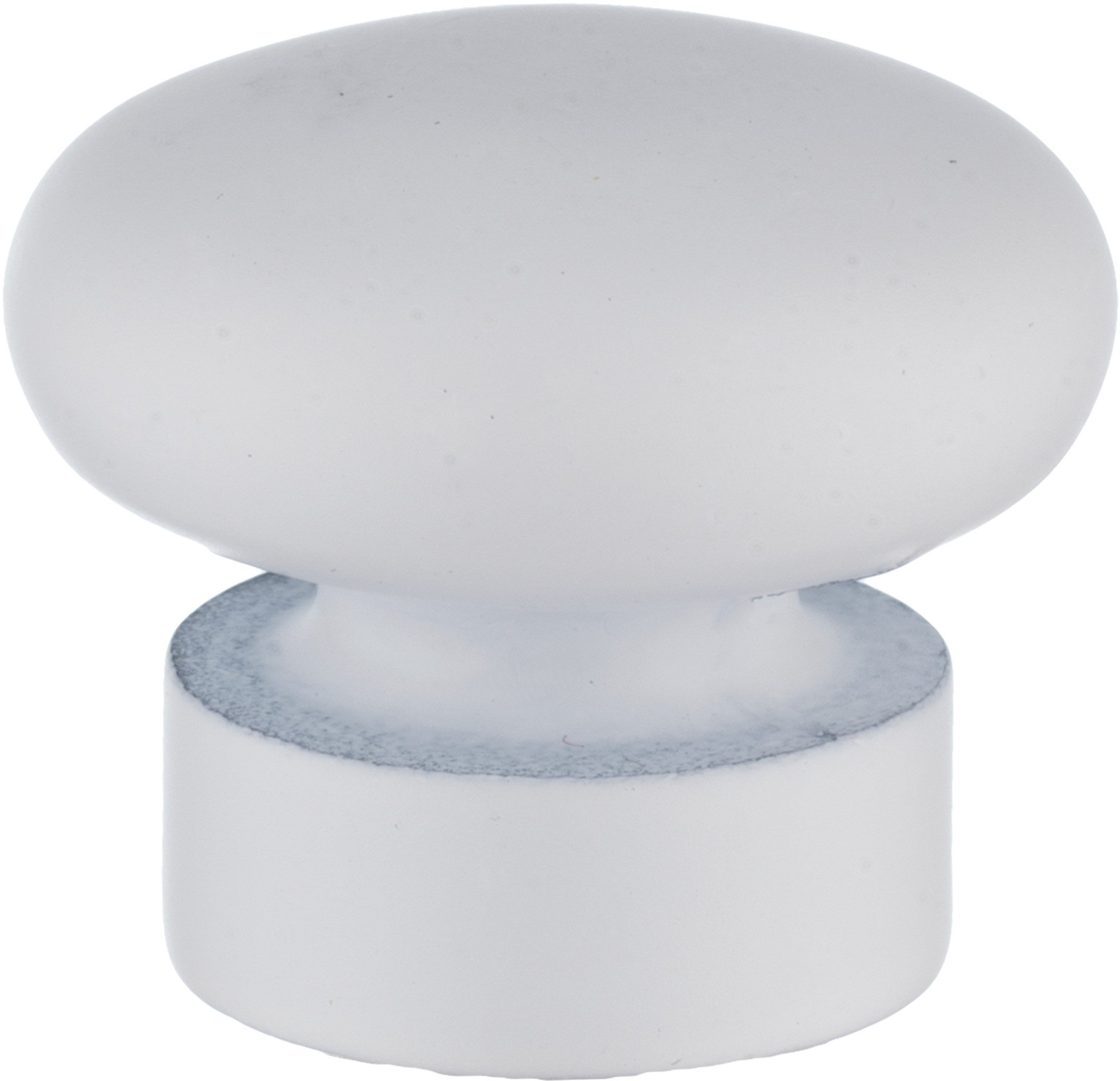 CURTAIN ROD FINIAL FLATBALL D19 M.WHITE