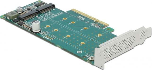 Kontroler Delock PCIe 4.0 x8 - 2x M.2 NVMe M-key (89045)