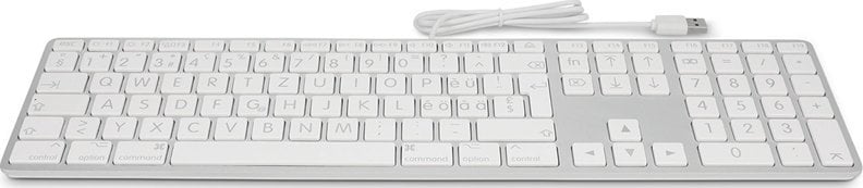 Klawiatura LMP Large Font USB Keyboard 110 keys wired USB keyboard with 2x USB and aluminum upper cover - Italian