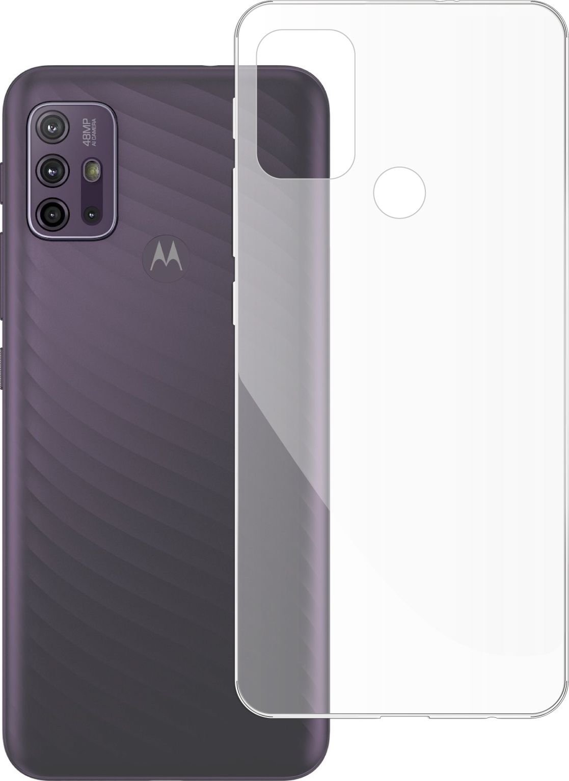 etumi Etui Do Motorola Moto G10 Gumowe Slim Clear View Pokrowiec Ochronny / Futerał Obudowa / Ochrona Clear Cover Bezbarwne Slim Case0223