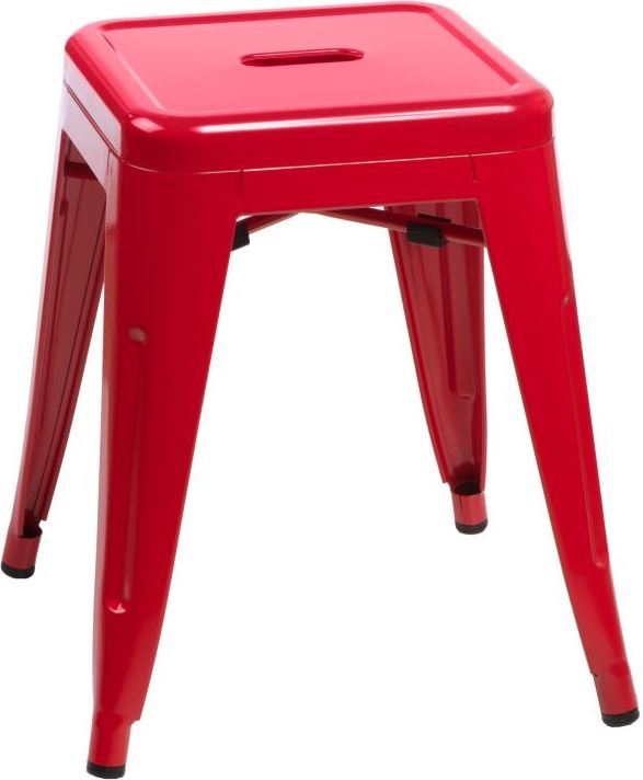 D2 Design Stołek Paris czerwony