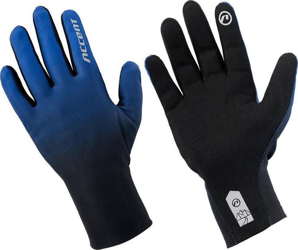 Rękawiczki z długimi palcami Accent Pure Long, niebiesko-czarne, M