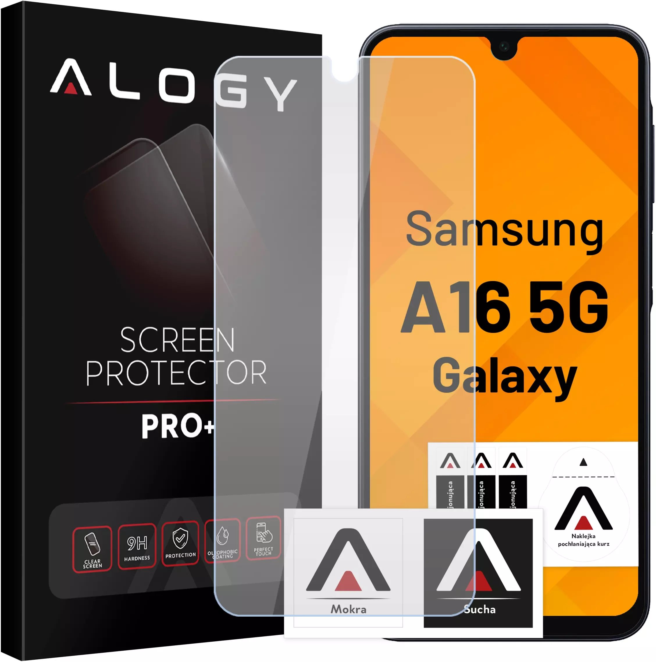 Szkło hartowane do Samsung Galaxy A16 4G/5G 2025 ochronne szkiełko na ekran 9H Alogy Heavy Pro+