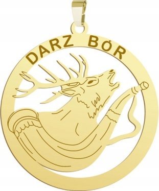 Radziszewska Jewellery Pozłacana Zawieszka DARZ BÓR GRAWER GRATIS