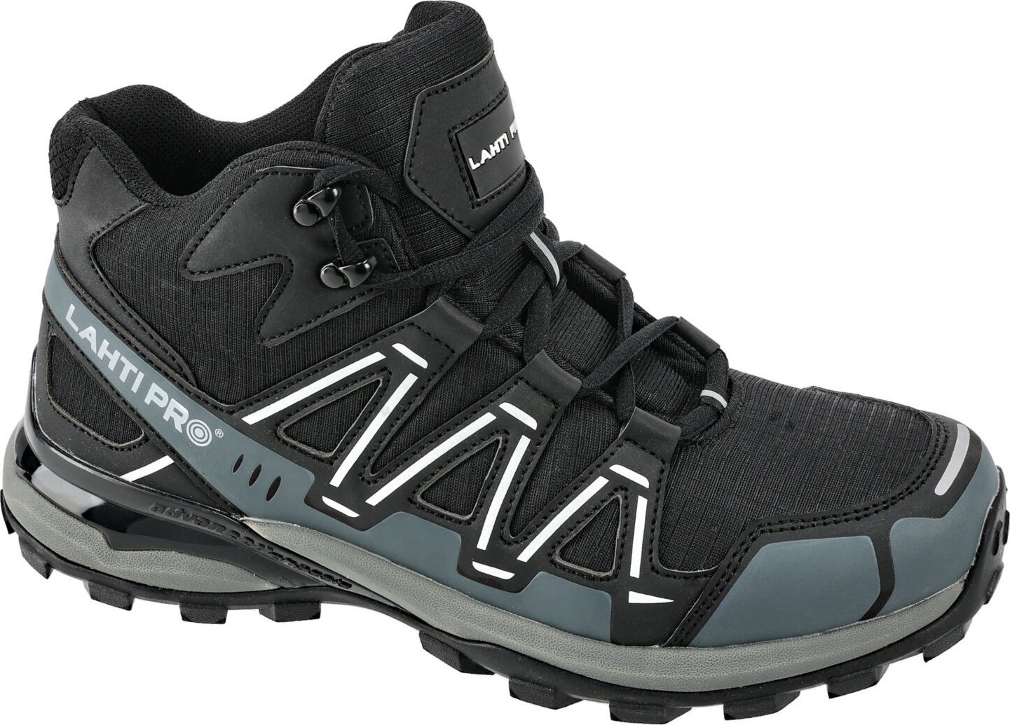 Lahti Pro Trzewiki bez podn. dzian. czar-szar, o2 sra, "42", ce, lahti