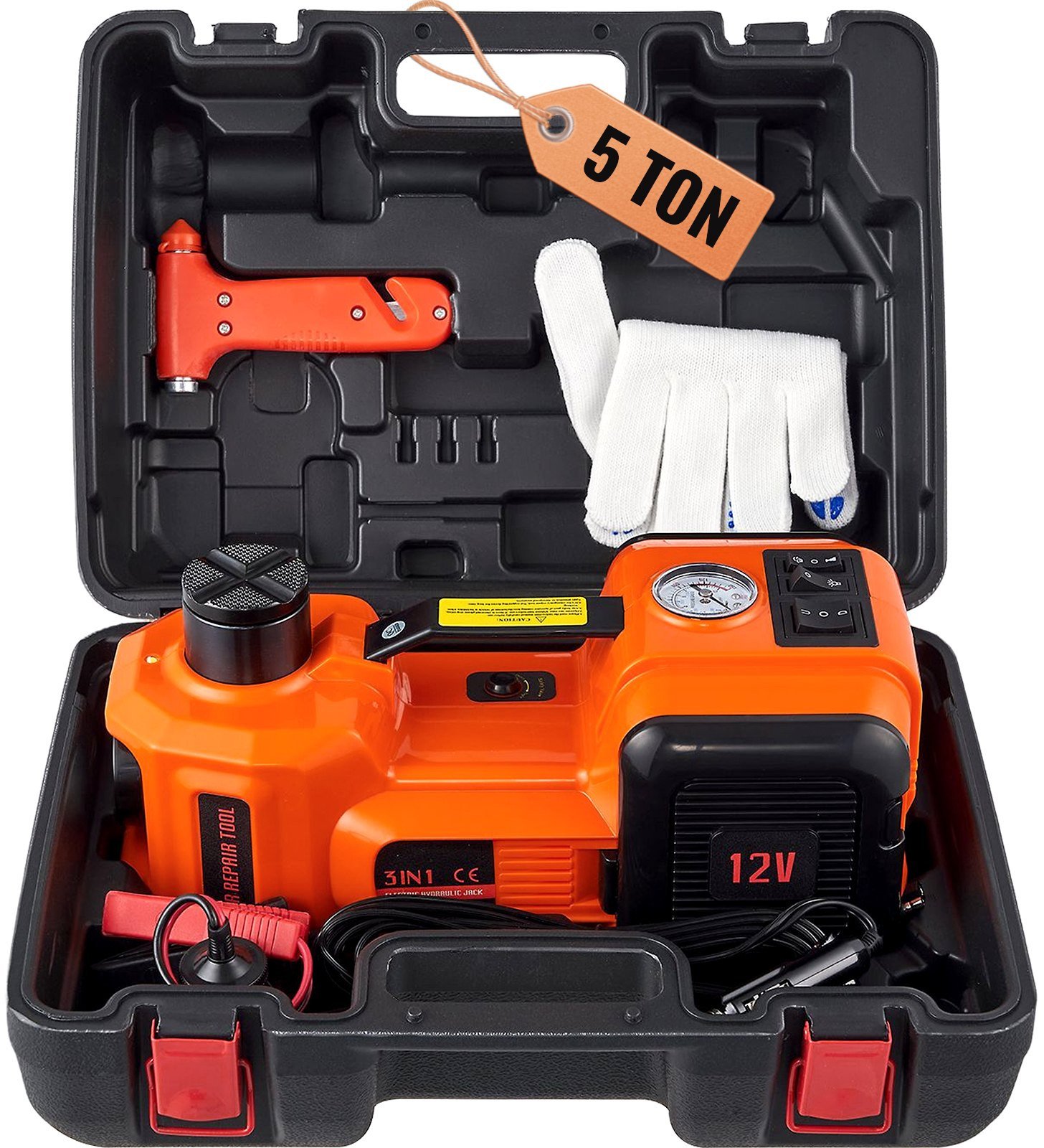 Elektryczny podnośnik hydrauliczny z kompresorem 5 T